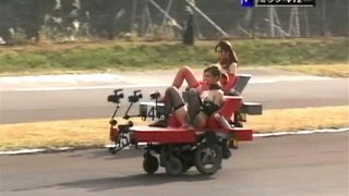 FUCK-1グランプリ開催！原動力はアクメのディルドは猛ピストン電マは激震で女をイカせて走れ！超おバカ企画ｗ