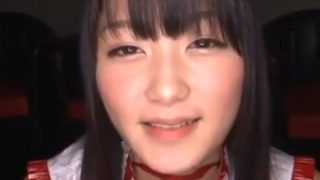 黒髪美少女のお口に連続射精する汁男優達！連発されたザー汁を全部ごっくんしちゃう♡
