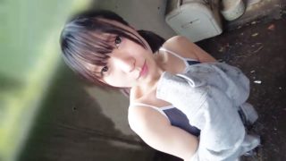 【日泉舞香】つるぺた微乳のロリ娘にスク水着せて野外露出！フェラチオさせて青姦しちゃう♡